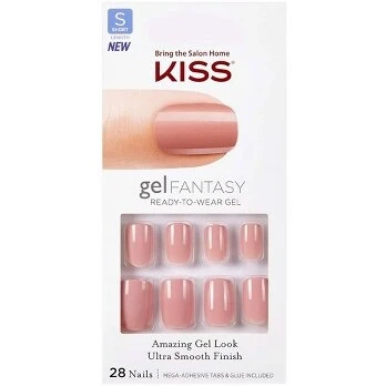 Kiss Gel Fantasy False Nails Pink Beige