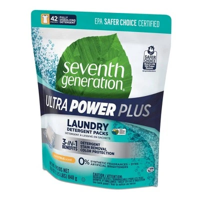 Seventh Generation Fresh Citrus Laundry Packs  42ct