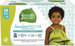 Seventh Generation Seventh Generation Free & Clear Baby Wipes with Dispenser  12pk/768ct Total
