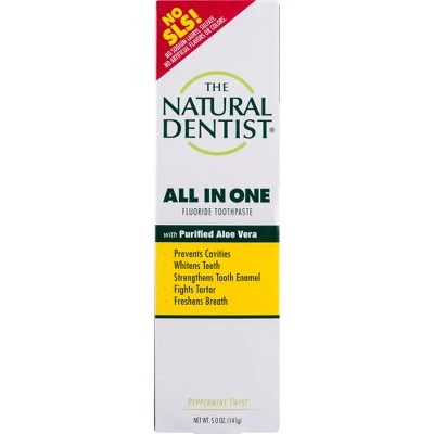 The Natural Dentist All In One Anticavity Peppermint Twist Toothpaste 5oz