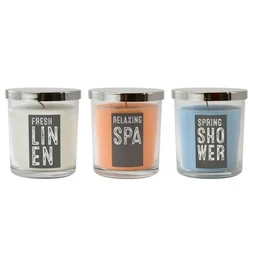 Lumabase 18oz 3ct Fresh Collection Scented Candle Set