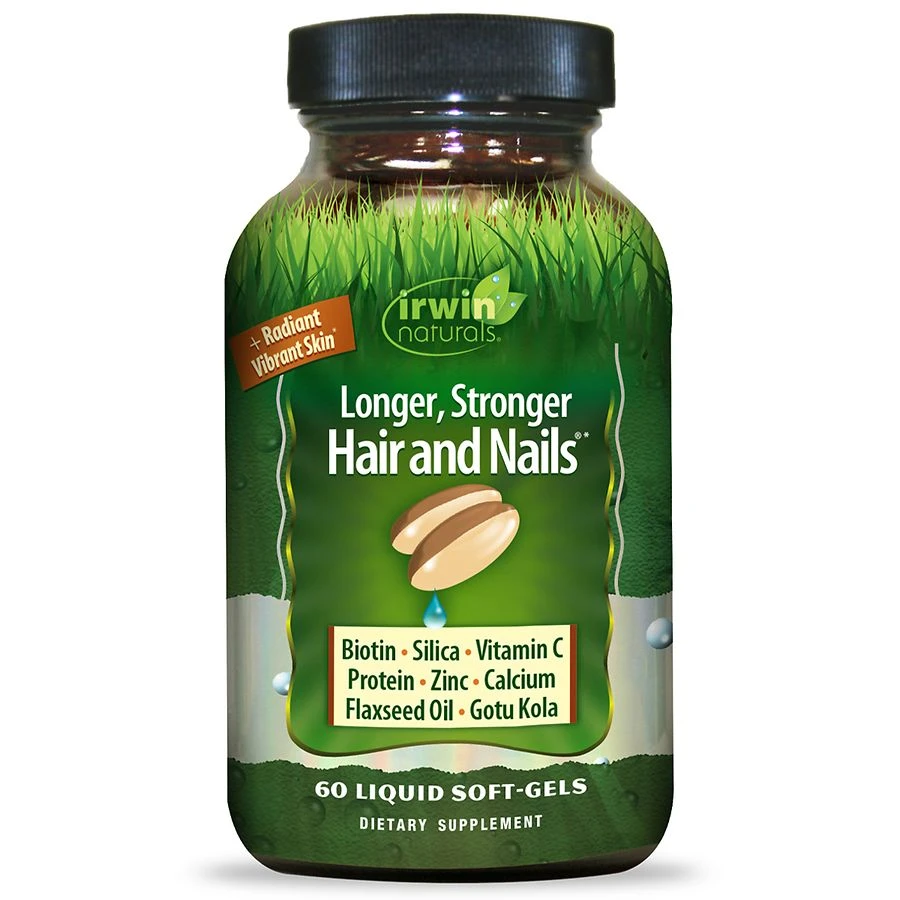 irwin naturals Healthy Skin & Hair Plus Nails Dietary Supplement Liquid Soft Gels  60ct