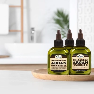 Difeel Premium Natural Argan Hair Oil  2.5 fl oz