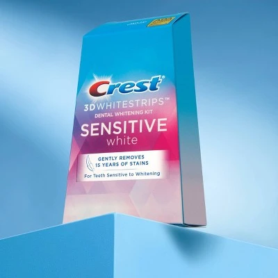 Crest 3D White strips Sensitive Teeth Whitening Kit  13 Treatments