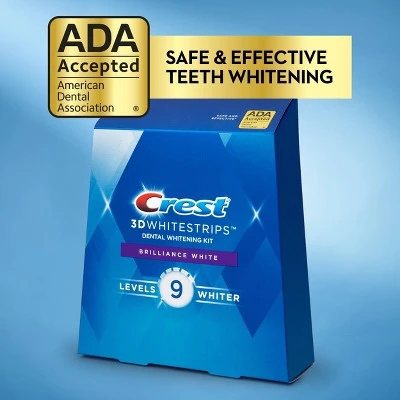 Crest 3D Whitestrips Brilliance White Teeth Whitening Kit 16ct