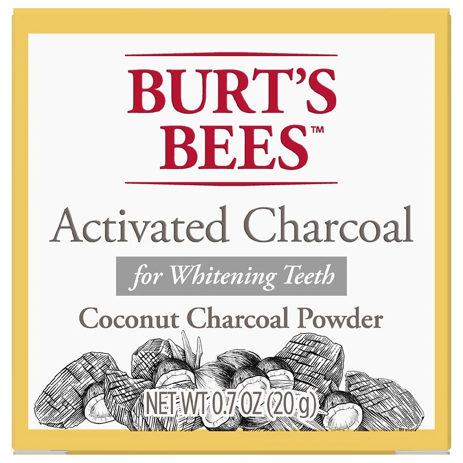 Burt's Bees Activated Charcoal Powder for Whitening Teeth 0.7oz
