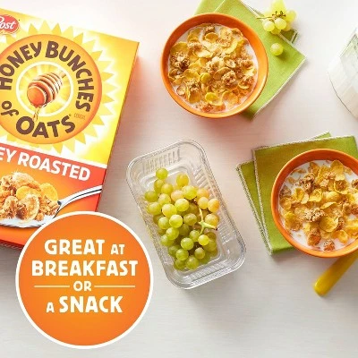 Honey Bunches of Oats Honey Roasted Breakfast Cereal  28oz  Post