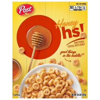 Honey Graham Oh's Breakfast Cereal  10.5oz  Post