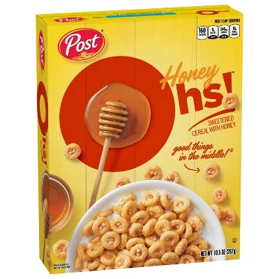 Honey Graham Oh's Breakfast Cereal  10.5oz  Post