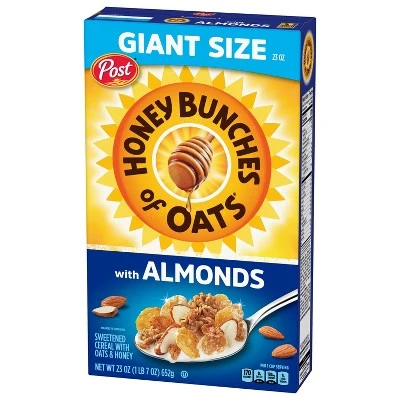 Honey Bunches of Oats with Crispy Almonds Breakfast Cereal 23oz Post