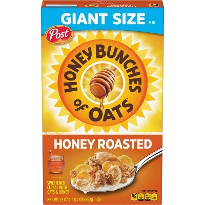 Honey Bunches of Oats Crunchy Roasted Breakfast Cereal  23oz  Post