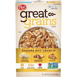 Great Grains Great Grains Banana Nut Crunch Breakfast Cereal  15.5oz  Post