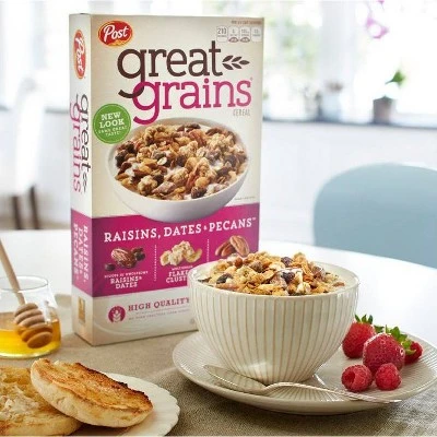 Great Grains Selects Cereal Raisins, Dates & Pecans Breakfast Cereal 16oz Post