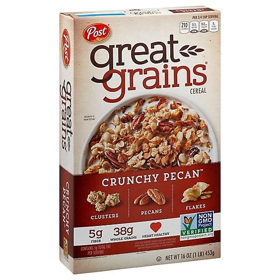 Great Grains Crunchy Pecans Breakfast Cereal  16oz  Post