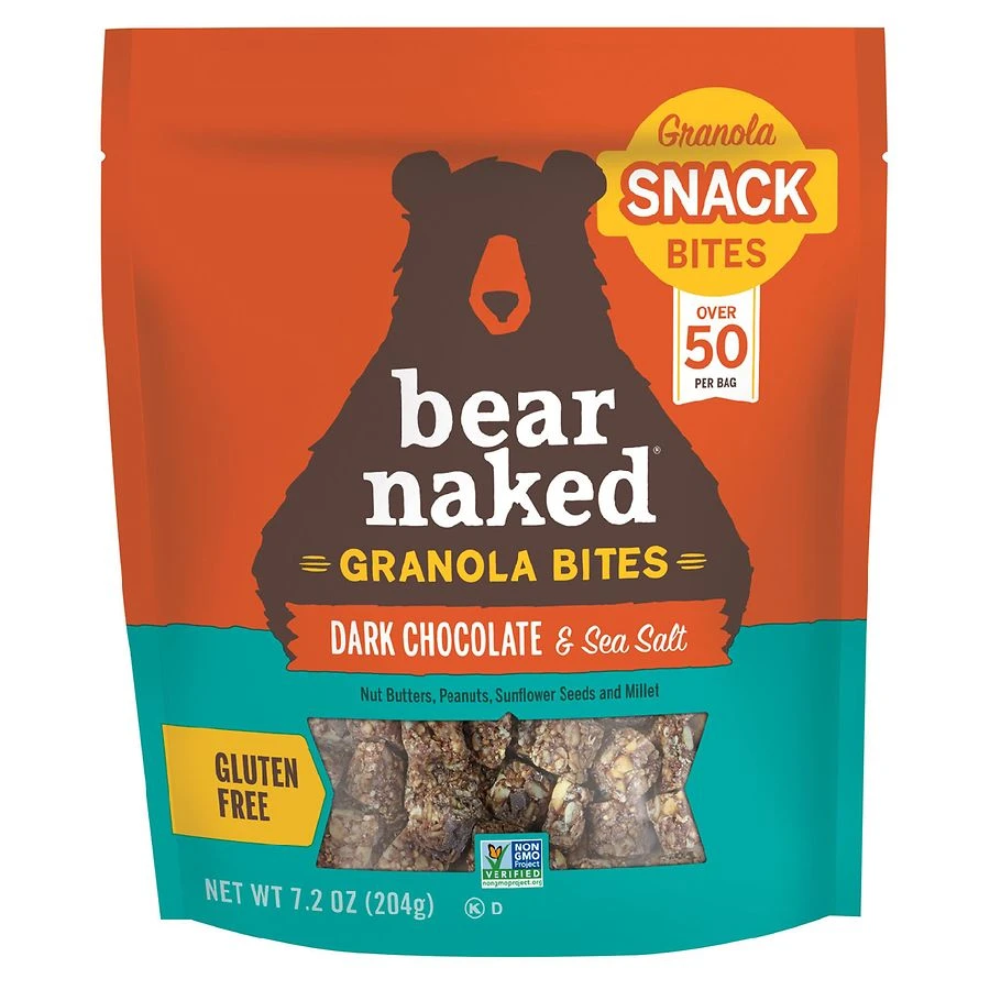 Bear Naked Gluten Free Dark Chocolate Sea Salt Granola Bites 7oz