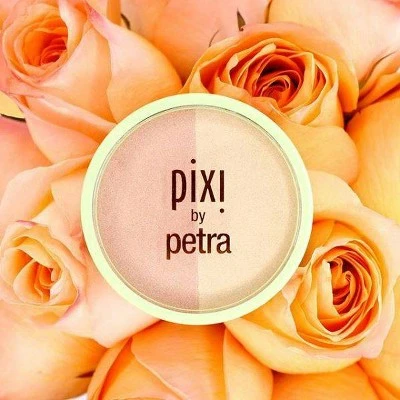 Pixi By Petra Beauty Blush Duo + Kabuki .36oz Peach Honey
