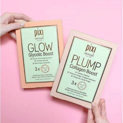 Pixi by Petra GLOW Glycolic Boost Brightening Face Mask Sheet 0.8oz