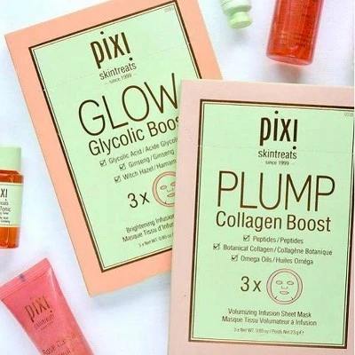 Pixi by Petra GLOW Glycolic Boost Brightening Face Mask Sheet 0.8oz