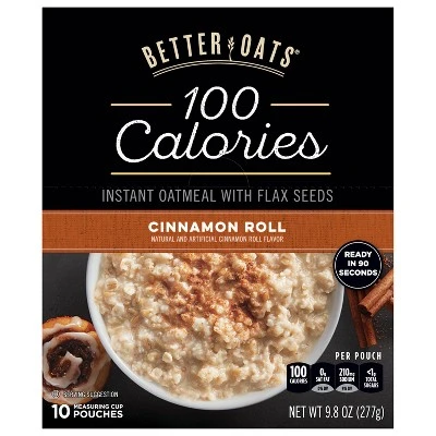 Better Oats Fit Cinnamon Roll Oatmeal 10ct