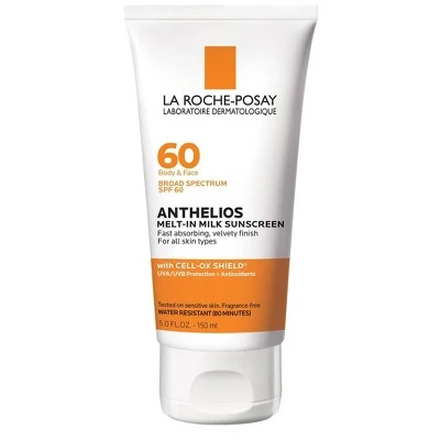 La Roche Posay Anthelios Face & Body Sunscreen Melt In Milk Lotion SPF 60 5oz