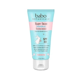 Babo Botanicals Babo Botanicals Baby Skin Mineral Sunscreen Lotion  SPF 50  3floz