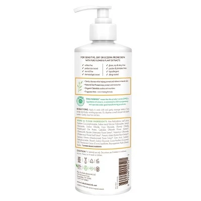 Babo Botanicals Sensitive 2 in 1 Fragrance Free Baby Shampoo & Wash  16 fl oz