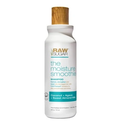 Raw Sugar Moisture Smoothie Coconut + Agave + Sweet Almond Milk Shampoo  18 fl oz