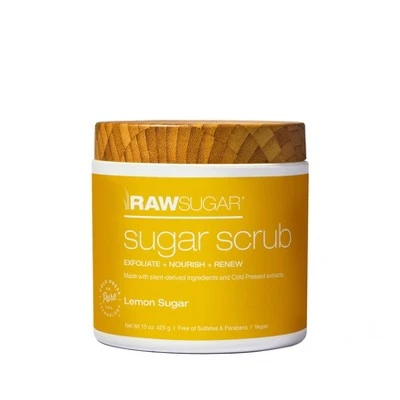 Raw Sugar Sugar Scrub Lemon Sugar  15oz