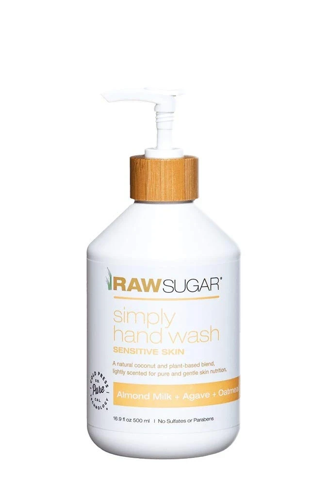 Raw Sugar Sensitive Skin Simply Hand Wash Almond Milk + Agave + Oatmeal  16.9 fl oz