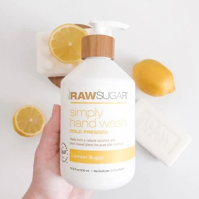 Raw Sugar Simply Hand Wash, Lemon Sugar