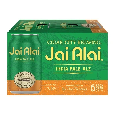 Cigar City Jai Alai IPA Beer  6pk/12 fl oz Cans
