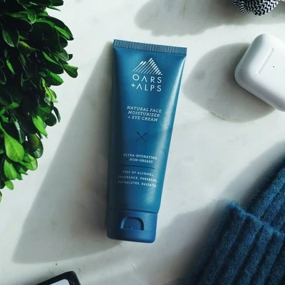 Oars + Alps Men's Daily All Natural Anti Aging Face Moisturizer & Eye Cream  2.5oz