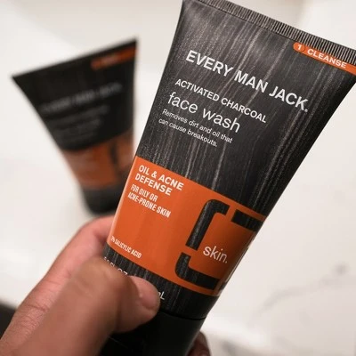 Every Man Jack Skin Clearing Activated Charcoal Face Wash  5.0 fl oz