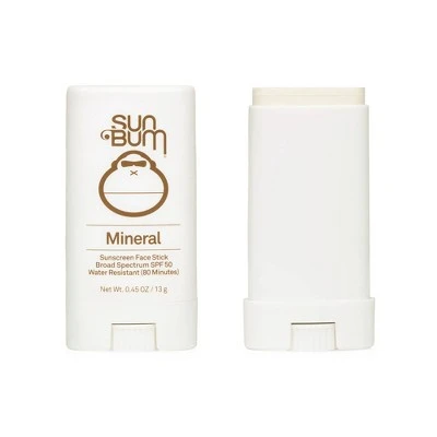 Sun Bum Mineral Face Stick Sunscreen  SPF 50  0.45oz