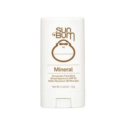 Sun Bum Mineral Face Stick Sunscreen  SPF 50  0.45oz