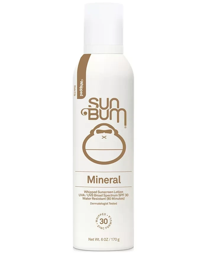 Sun Bum Whipped Mineral Sunscreen  SPF 30  6oz