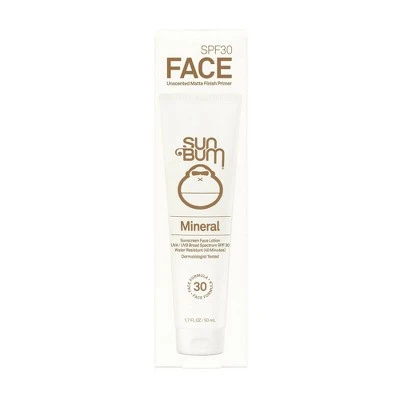 Sun Bum Mineral Face Sunscreen Lotion  SPF 30  1.7 fl oz