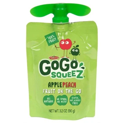 GoGo squeeZ Applesauce, Variety Apple/Peach/GIMME 5  3.2oz/20ct