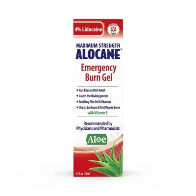 Alocane Maximum Strength Emergency Burn Gel  2.5oz