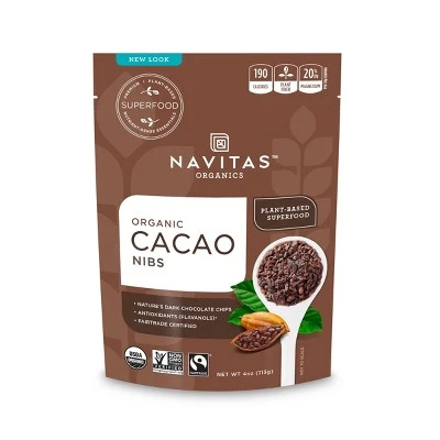 Navitas Organics Vegan Cacao Nibs  4oz