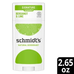 Schmidt's Schmidt's Bergamot + Lime Aluminum Free Natural Deodorant Stick  2.65oz