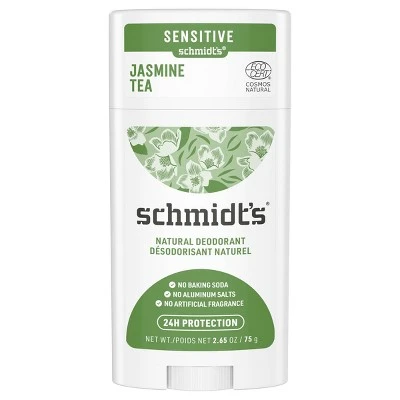 Schmidt's Sensitive Skin Formula Natural Deodorant, Jasmine Tea