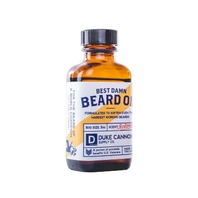 Duke Cannon Best Damn Redwood Beard Oil  3oz