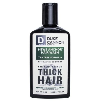 Duke Cannon News Anchor 2 in 1 Hair Wash Tea Tree Formula  10oz