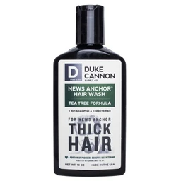 Duke Cannon Supply Co. Duke Cannon News Anchor 2 in 1 Hair Wash Tea Tree Formula  10oz