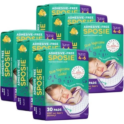 Sposie Booster Pads For Overnight Diaper Leak Protection  (Select Size & Count)