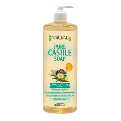 Dr. Natural Pure Castile Soap With Organic Shea Butter Eucalyptus 32 fl oz