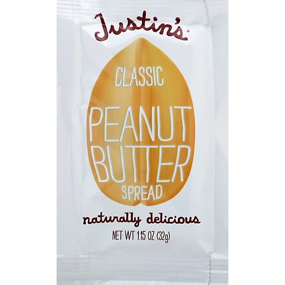 Justin's Square Pack Classic Peanut Butter  1.15oz