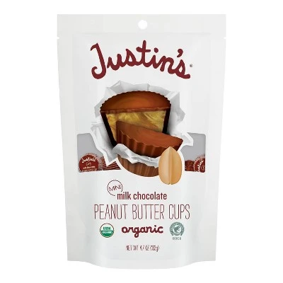Justin's Milk Chocolate Peanut Butter Cups  4.7oz