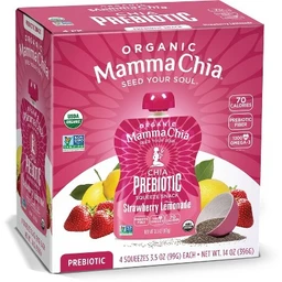 Mamma Chia Mamma Chia Strawberry Lemonade Squeeze Vitality Snack  4ct